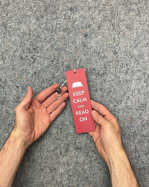 Keep Calm And Read On Bookmark