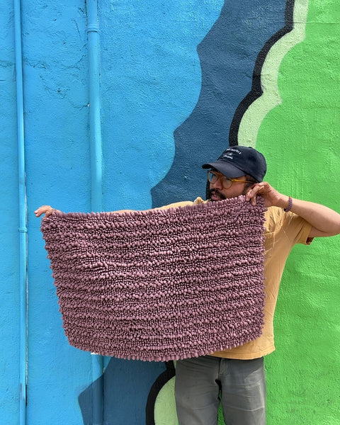 Bathroom Shag Rug, 34"