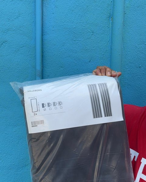 Brand New IKEA Hilleborg Room Curtains, 57x118" Each