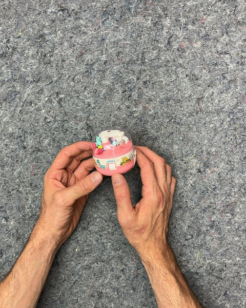 Dope Miniature Pink Plastic Dinosaur Claw Machine