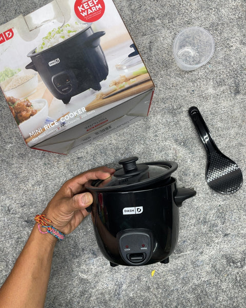 Dash Mini Rice Cooker, 2 Cup Capacity, Black