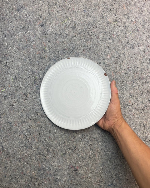Sexy West Elm White Ceramic Dessert Plate