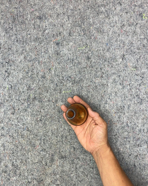 Sexy Small Amber Glass Vase