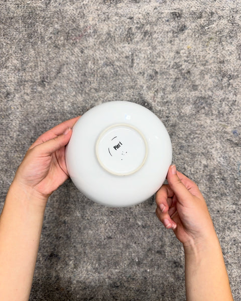 Pier 1 White Ceramic Bowl