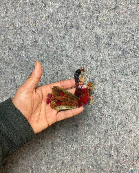 Painted Folk Art Figurine