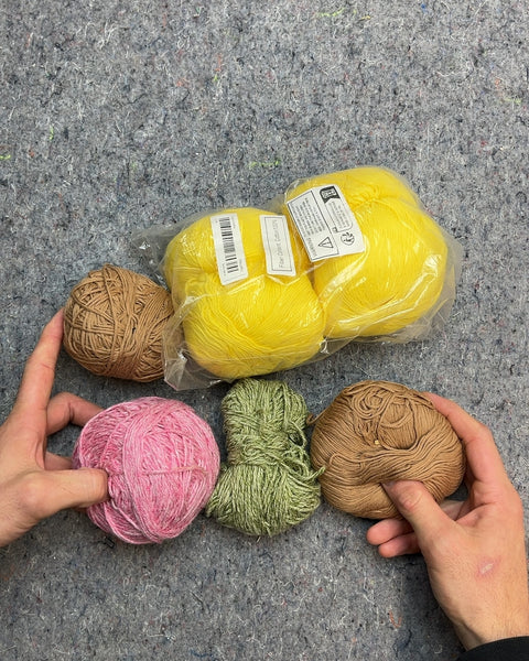 Lot Of Orange Yarn