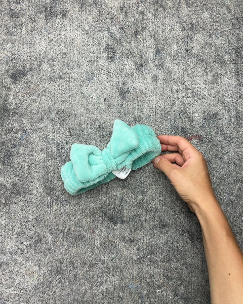 AqualiMate Headband with Bow, Mint Green