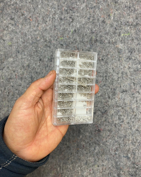 Assorted Eyeglasses Screws in Organizer