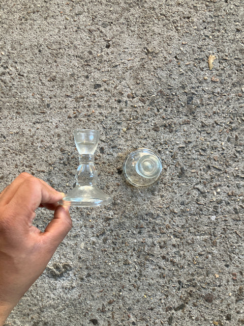 Duo Glass Candle Holders