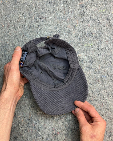Gray Corduroy Baseball Cap