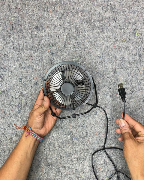 Black USB Desk Fan