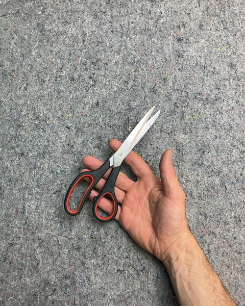 Black and Red Handle Scissors