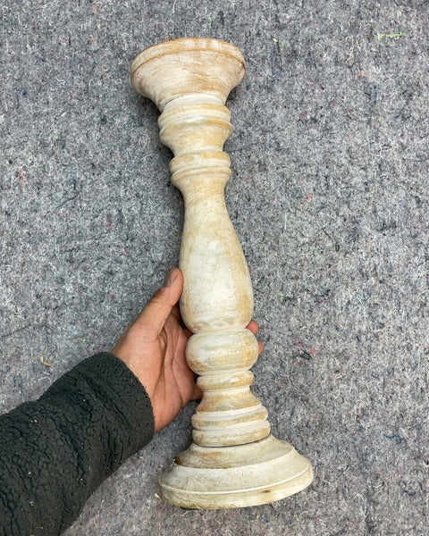 Wooden Candlestick Holder