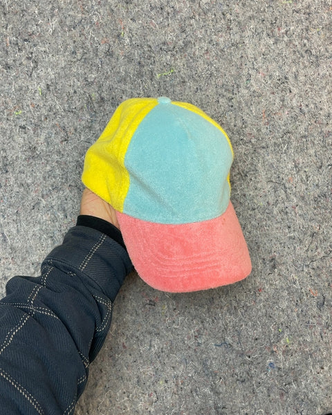 Color Block Terry Cloth Baseball Cap