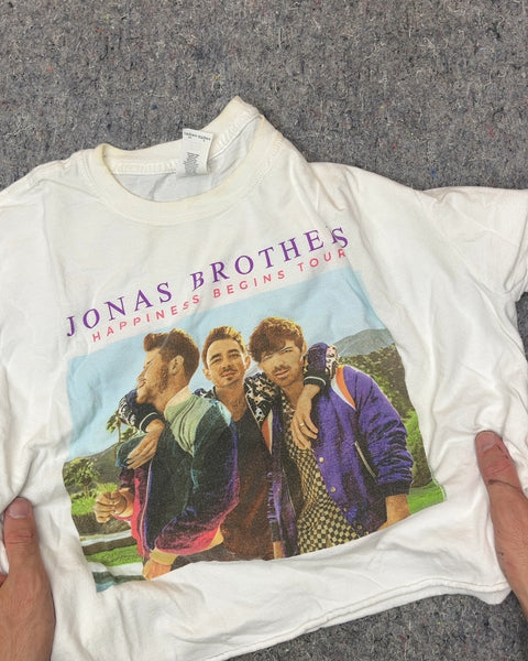 Jonas Brothers Happiness Begins Tour Cropped T-Shirt, Size L