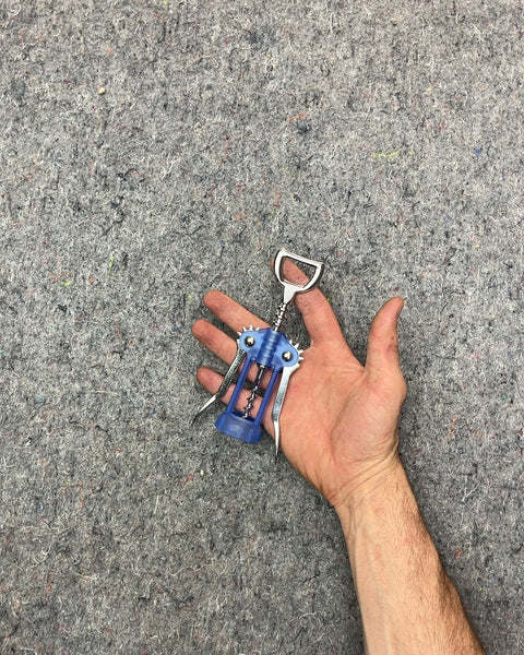 Blue and Silver Winged Corkscrew