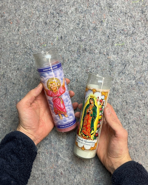 Set of 2 Religious Prayer Candles