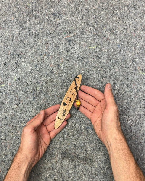 Maui Hawaii Surfboard Wooden Bookmark