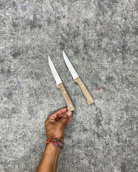 Dansk Wooden Handle Steak Utility Knives, Set of 2
