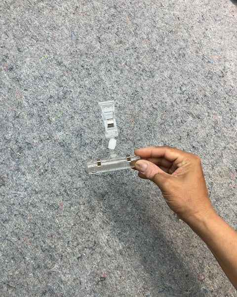 Assorted Clear Plastic Display Clips