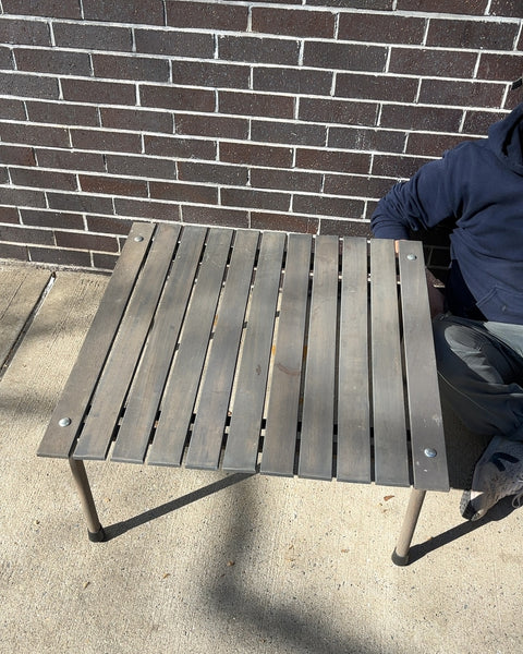 Crate&Barrel Outdoor Folding Table with Carry Bag