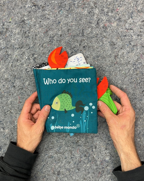 Bébé Mondo Who Do You See? Soft Baby Book