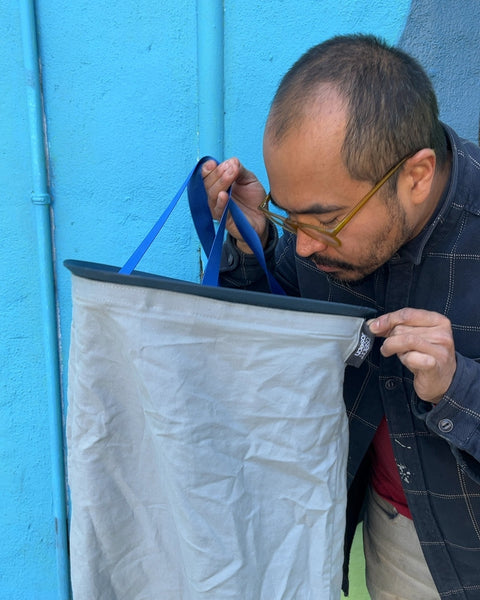 Joseph Joseph Laundry Bag with Blue Handles