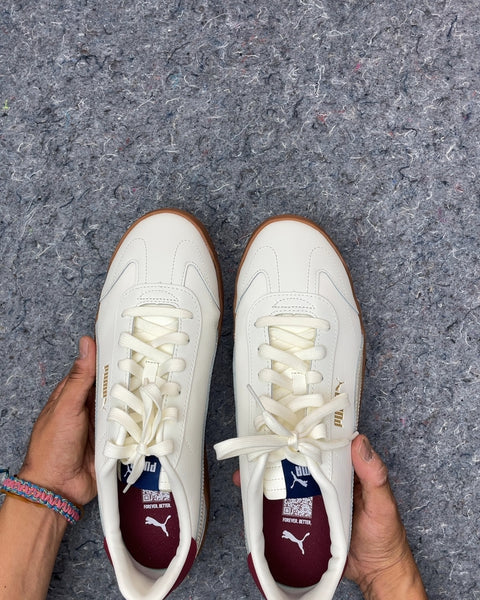 Puma White and Tan Sneakers, Sz 44.5 EU