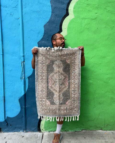Small Patterned Area Rug, 24x42"