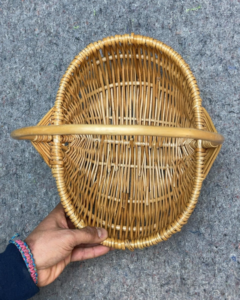 Big Wicker Basket with Handle