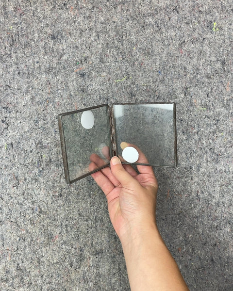 Metal and Glass Hinged Photo Frame