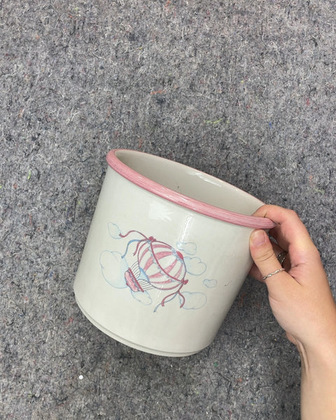 Ceramic Hot Air Balloon Planter, 7 in