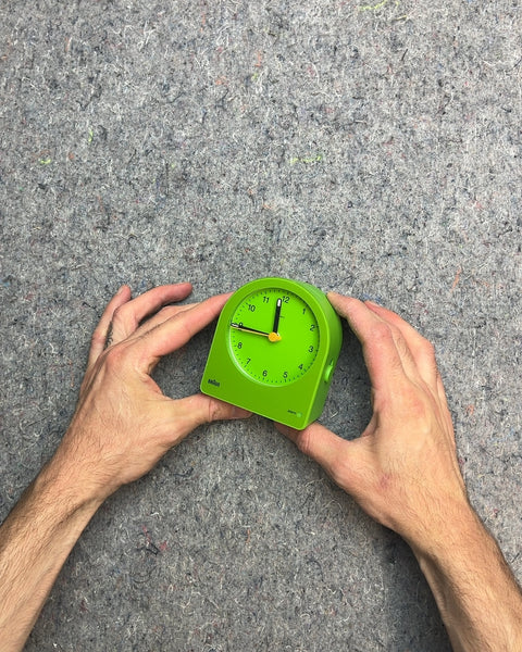 Braun Green Alarm Clock
