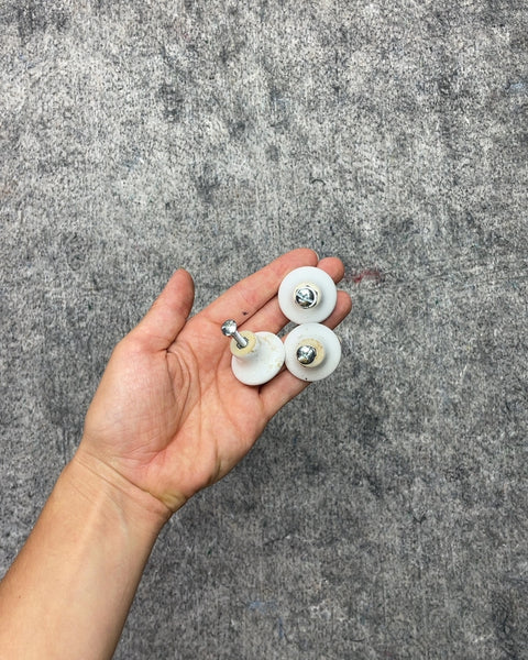 3 Ceramic Rose Drawer Knobs