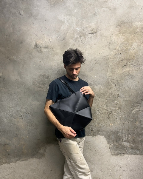 Brand New Black Geometric Tote Bag That Looks Like A LOEWE