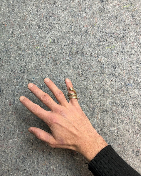 Gold Tone Snake Ring