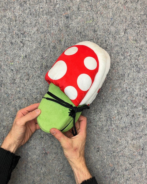 Mushroom House Slippers, Size Adult M (or L11")