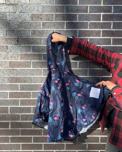 Toddler Rain Poncho With Flamingo Print