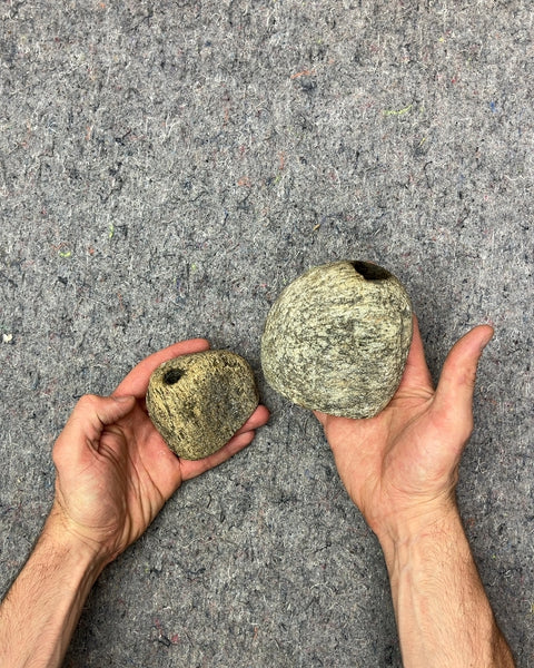 Two Stone Vases