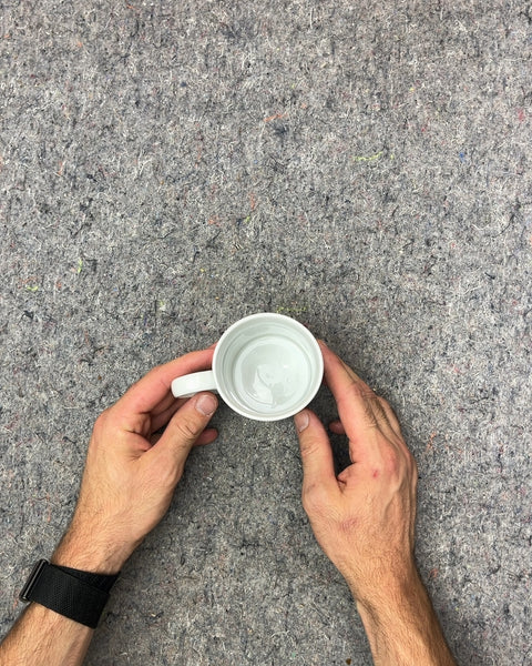 Elegant White Ceramic Coffee Mug