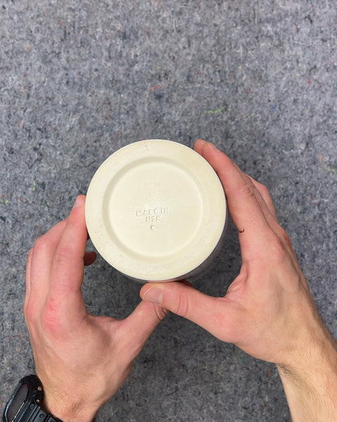 White Ceramic Vase, Made in USA