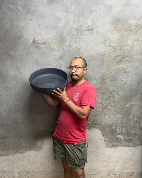 Bidk Noguchi-esque Fruit Bowl, 15x4"