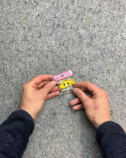 Pink and Yellow Fish Japanese Eraser
