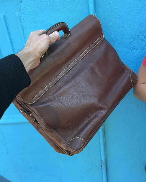 COLE HAAN Brown Leather Briefcase