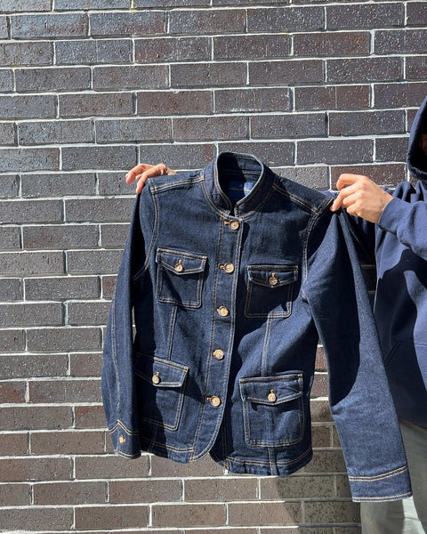 Cool Brooks Brothers Denim Jacket, Size Women 10