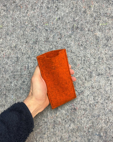 Orange Felt Glasses Sleeve