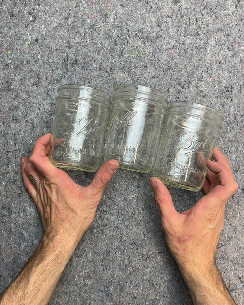 Ball Wide Mouth Glass Jars, Set of 3