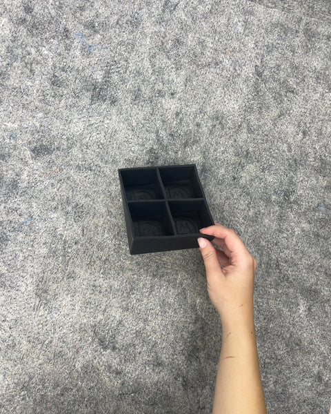 Black Silicone Large Whiskey Ice Mold Tray