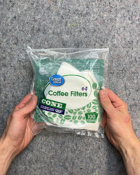 Great Value Cone Coffee Filters, #4, 100 Count