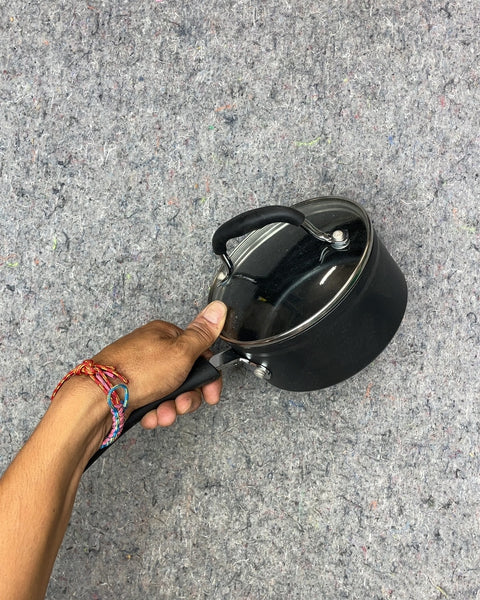 Small Black Non-Stick Saucepan